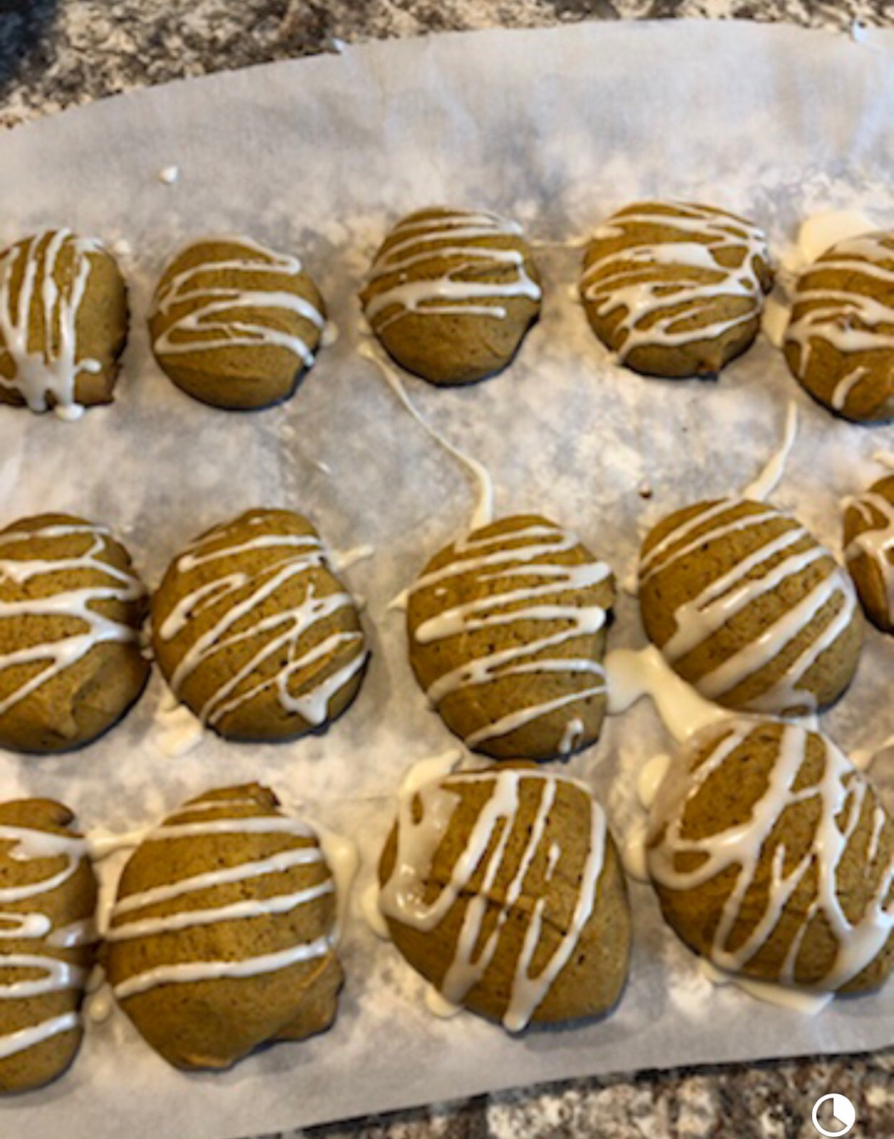 Glazed Pumpkin Cookies